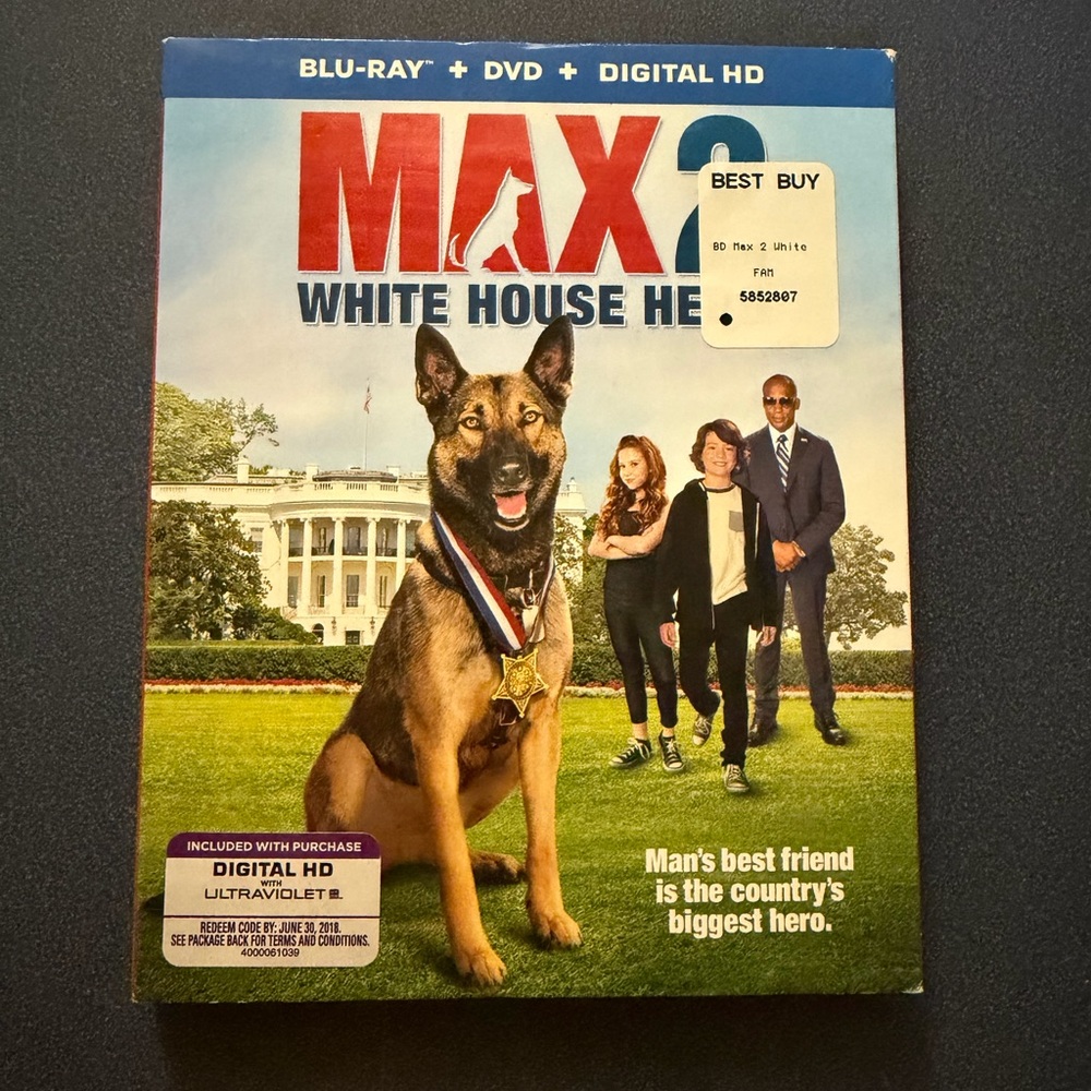 Max 2: White House Hero Blu-ray DVD